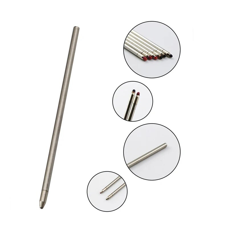 20 tk/partii Vahetatavad metallist täidised mitmevärvilise pastapliiatsi jaoks, must sinine punane täidis Kontorikool, õpilaste kirjatarbed