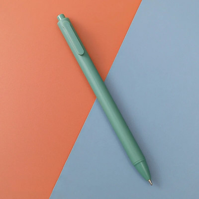 1 vnt. 0,5 mm juodo vandens automatinis gelio rašiklis Macaron spalvotas spaudos rašiklis Smooth Bullet Tušinukas Patogūs biuro reikmenys mokykloms