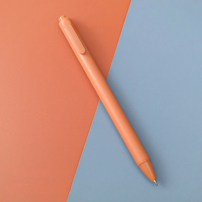 1 vnt. 0,5 mm juodo vandens automatinis gelio rašiklis Macaron spalvotas spaudos rašiklis Smooth Bullet Tušinukas Patogūs biuro reikmenys mokykloms