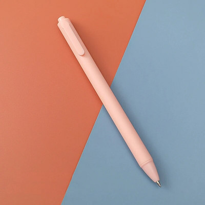 1 vnt. 0,5 mm juodo vandens automatinis gelio rašiklis Macaron spalvotas spaudos rašiklis Smooth Bullet Tušinukas Patogūs biuro reikmenys mokykloms