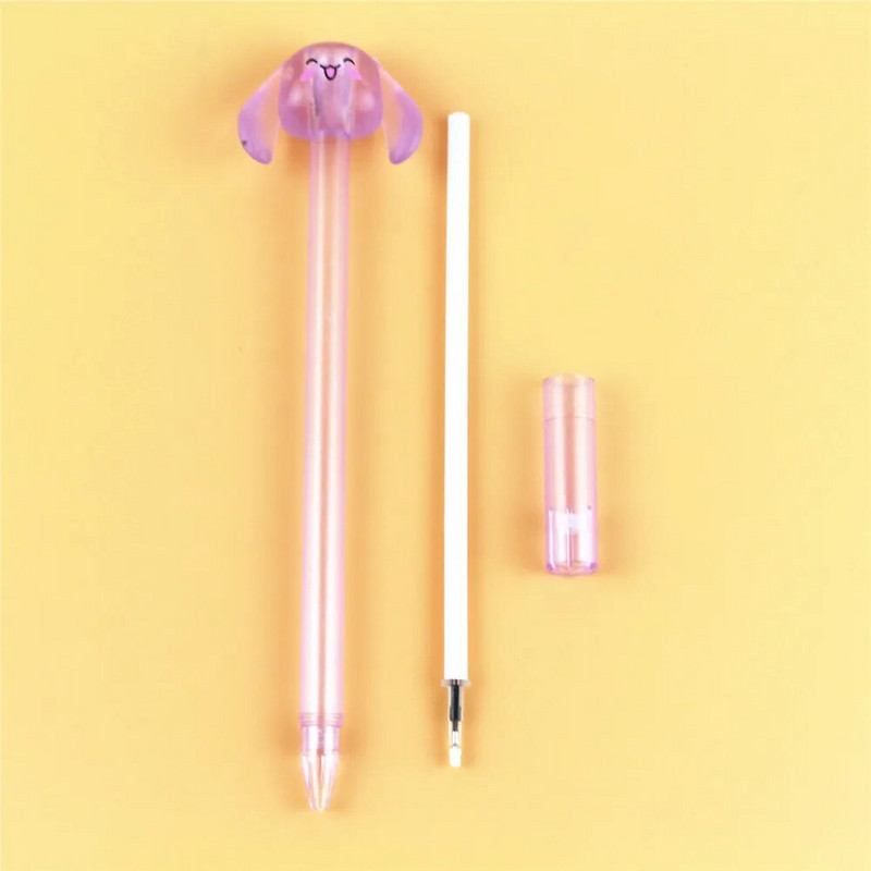 Loominguline Kawaii Rabbit Earstyling armsa kujuga pliiats õpilaste geelpliiatsid Kooli kontoritarvete kingituse kiri