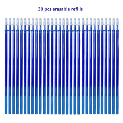 30-100 tk Kustutav Magic Gel Pliiats, 0,5 mm Geeli tindivarras, pestav käepide Koolikirjutus Pastapliiats Kirjatarbed