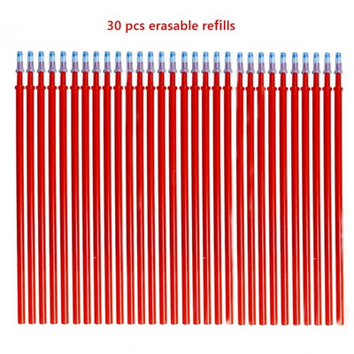 30-100 tk Kustutav Magic Gel Pliiats, 0,5 mm Geeli tindivarras, pestav käepide Koolikirjutus Pastapliiats Kirjatarbed