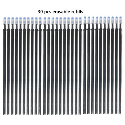 30-100 tk Kustutav Magic Gel Pliiats, 0,5 mm Geeli tindivarras, pestav käepide Koolikirjutus Pastapliiats Kirjatarbed