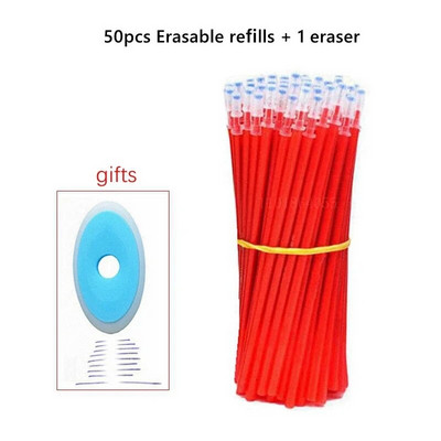 30-100 tk Kustutav Magic Gel Pliiats, 0,5 mm Geeli tindivarras, pestav käepide Koolikirjutus Pastapliiats Kirjatarbed