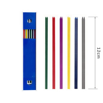 12 бр./кутия 2,0 mm цветен механичен молив, пълнител за олово Art Sketch Рисуване, цветен олово, изтриваем училищен цветен молив, канцеларски материали