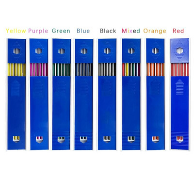 12db/doboz 2,0 mm-es színes mechanikus ceruza utántöltő ólomművészeti vázlatrajz színes ólom, törölhető iskolai színes ceruza írószer