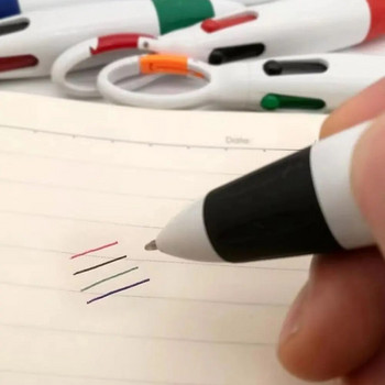 Τύπος Τύπου Gel στυλό Πτυσσόμενο 4 έγχρωμα μελάνια Στυλό μπάλα με πόρπη Μπρελόκ Εργαλεία γραφής Χαρτικά Σχολικά είδη γραφείου