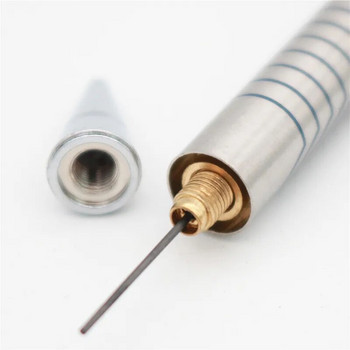 2PCS/Lot Висококачествен метален механичен молив 0,5 0,7 0,9 mm пълнители Офис ученик писане рисуване канцеларски материали