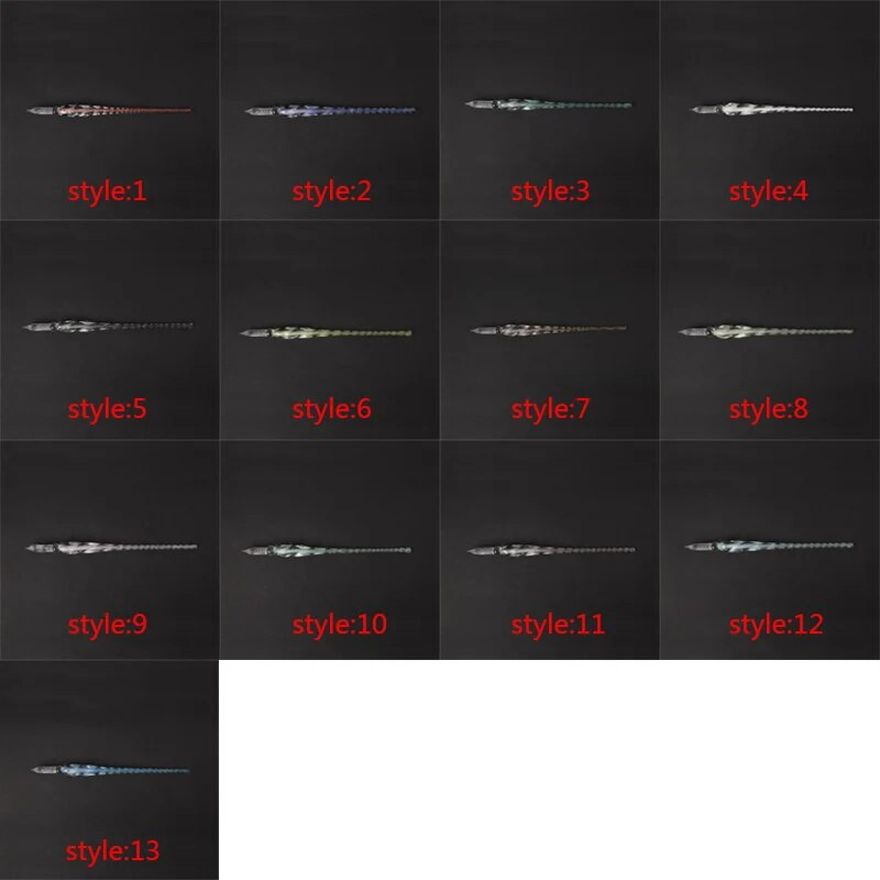 Sticla cu înmuiere înalt din sticlă borosilicată cu cerneală artistică colorată, colorată cu apă, stilou semnătură transparent