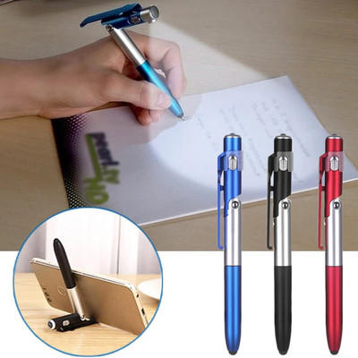 Στυλό με ελαφριά LED πολυλειτουργική αναδιπλούμενη βάση για θήκη τηλεφώνου Νυχτερινό στυλό γραφικής ανάγνωσης για μαθητή γραφείου