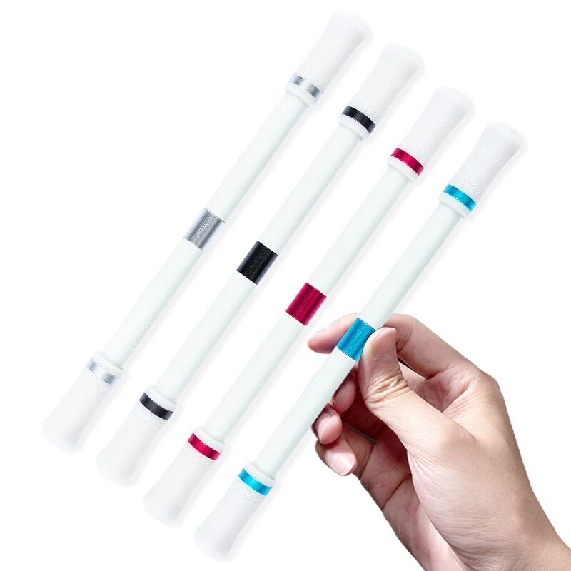 Εγχειρίδιο Creative Rotary στυλό Αντιολισθητικό παιχνίδι απελευθέρωσης πίεσης μαθητών Παιδιά Σταθερό πλαστικό περιστροφικό στυλό γραφής Δώρα