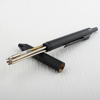 Метална многоцветна химикалка 4 в 1 Химикалка със сензор за гравитация Химикалка с 3 цвята и 1 механичен молив Офис Училищни канцеларски материали Gfit