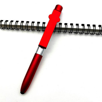 Химикалка с LED светлина Многофункционална сгъваема стойка за държач за телефон Нощно четене Писалка за канцеларски материали за офис ученик
