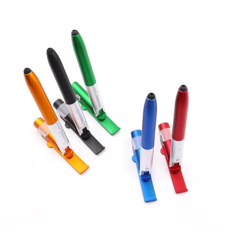 Tušinukas su LED apšvietimu daugiafunkcinis sulankstomas stovas telefono laikikliui, skirtas naktiniam skaitymui raštinės reikmenų rašiklis, skirtas biuro mokyklos mokiniui