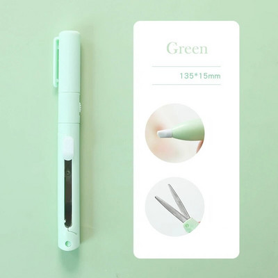 Pārnēsājams mini krāsu saliekams šķērveida pildspalvu griezējs izmērs drošs keramikas griezējs lietderība nazis papīrs darba dienasgrāmata skolas papīra apgriešana