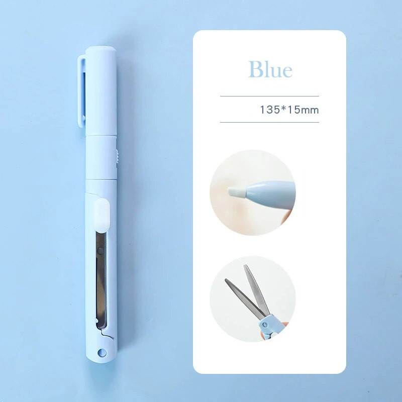 Pārnēsājams mini krāsu saliekams šķērveida pildspalvu griezējs izmērs drošs keramikas griezējs lietderība nazis papīrs darba dienasgrāmata skolas papīra apgriešana