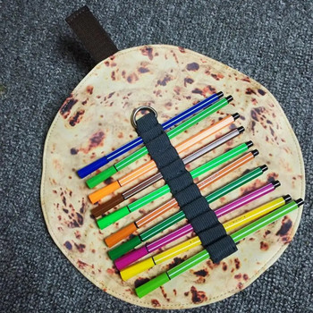 Τσάντα στυλό Αστεία μεγάλης χωρητικότητας φορητό ρολό τορτίγιας Σχέδιο μολυβοθήκη Βούρτσα μακιγιάζ Σχολική τσάντα αποθήκευσης