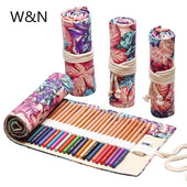 24.12.36. caurumi Canvas Kawaii skolas zīmuļu futrālis meitenēm, zēniem, rullējamais penālis, liels pildspalvu maisiņš, kaste Kancelejas piederumu maisiņu piederumi