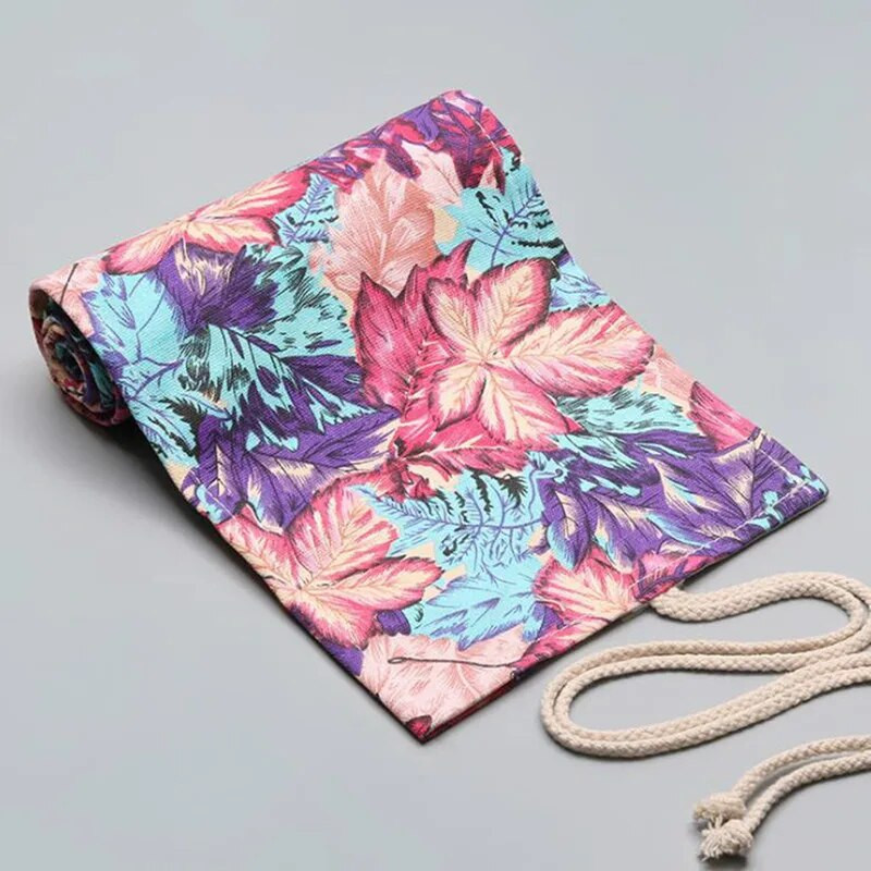 24.12.36. caurumi Canvas Kawaii skolas zīmuļu futrālis meitenēm, zēniem, rullējamais penālis, liels pildspalvu maisiņš, kaste Kancelejas piederumu maisiņu piederumi