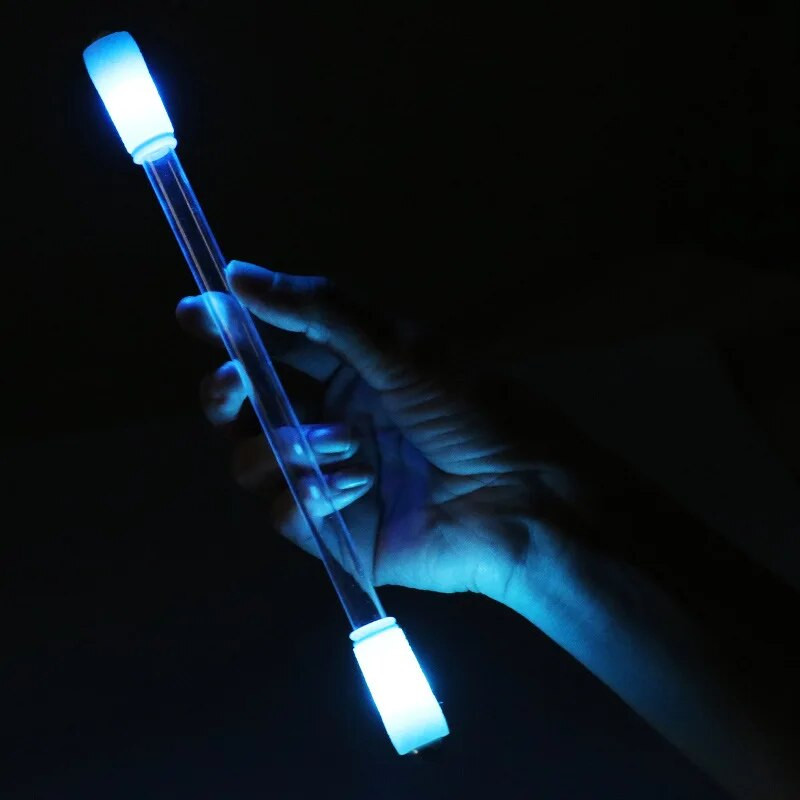 Pöördpliiats Led pöörlev pliiats, värviline keritav sõrmepliiats kaalutud täitmisteta üliõpilaste kontori dekompressioonipliiatsiga