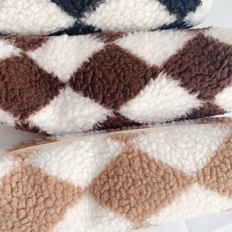 Plīša zīmuļu futrālis Skolas piederumu kancelejas piederumu soma Studentu lielas ietilpības pildspalvu futrālis meitenēm grima soma Bērnu pildspalvu futrālis dāvanas