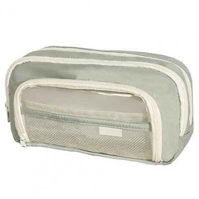 Τσάντα στυλό καθαρού παραθύρου μεγάλης χωρητικότητας Φορητό φερμουάρ για αγόρια μαθητικά μολύβι Γραφική θήκη Σχολική θήκη