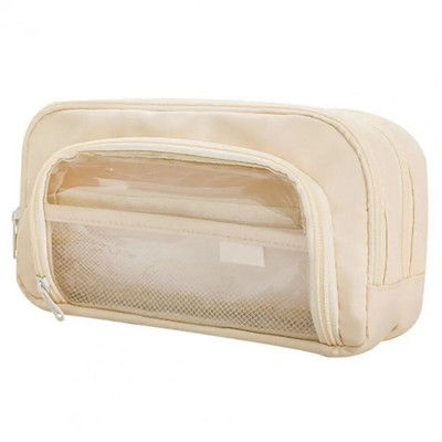 Τσάντα στυλό καθαρού παραθύρου μεγάλης χωρητικότητας Φορητό φερμουάρ για αγόρια μαθητικά μολύβι Γραφική θήκη Σχολική θήκη