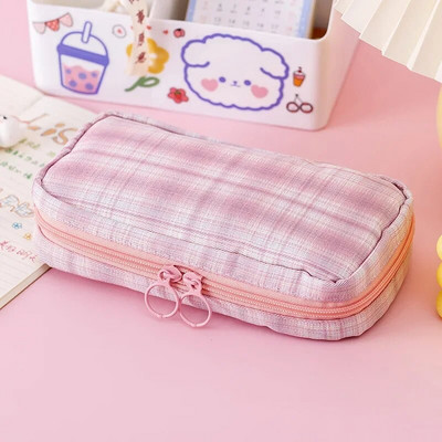 Μολυβοθήκη 1 Piece Fashion JK Series για Παιδική Απλότητα Τσάντα μολυβοθήκη ριγέ γραμμής Φοιτητική τσάντα αποθήκευσης χαρτικών υψηλής χωρητικότητας