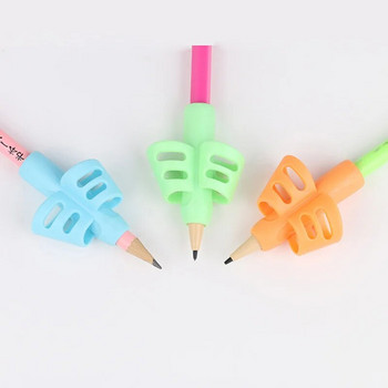 3 τεμάχια/Σετ Μαλακό μολύβι Silica Grap με δύο δάχτυλα Gel στυλό λαβές για παιδιά Εκπαίδευση γραφής Διόρθωση εργαλείου στυλό Κρατήσεις για παιδιά Δώρα