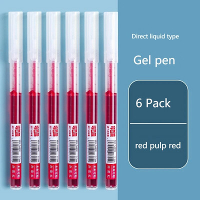 Set tinte s ravnom tekućom gel olovkom u 8 boja Šarena tekuća roler olovka 0,5 mm roler olovke Umjetnički font Školski uredski pribor