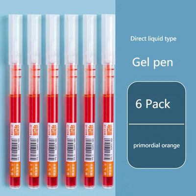 Set tinte s ravnom tekućom gel olovkom u 8 boja Šarena tekuća roler olovka 0,5 mm roler olovke Umjetnički font Školski uredski pribor