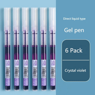 Set tinte s ravnom tekućom gel olovkom u 8 boja Šarena tekuća roler olovka 0,5 mm roler olovke Umjetnički font Školski uredski pribor