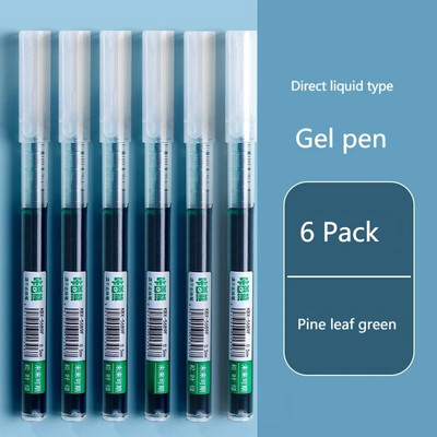 Set tinte s ravnom tekućom gel olovkom u 8 boja Šarena tekuća roler olovka 0,5 mm roler olovke Umjetnički font Školski uredski pribor