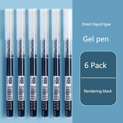 Set tinte s ravnom tekućom gel olovkom u 8 boja Šarena tekuća roler olovka 0,5 mm roler olovke Umjetnički font Školski uredski pribor