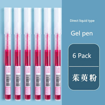 Set tinte s ravnom tekućom gel olovkom u 8 boja Šarena tekuća roler olovka 0,5 mm roler olovke Umjetnički font Školski uredski pribor