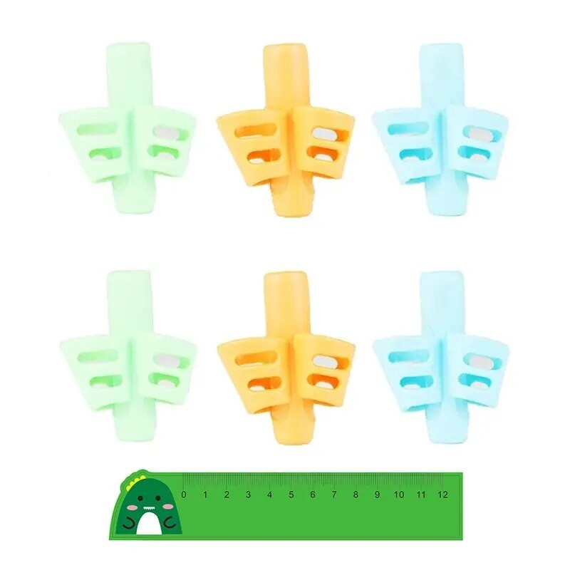 6 τεμάχια/Σετ λαβές μολυβιών Παιδικές λαβές χειρογράφου Διόρθωση στάσης λαβής εκπαίδευσης Γράψιμο στυλό AIDS Κρατήσεις για νήπια δώρα