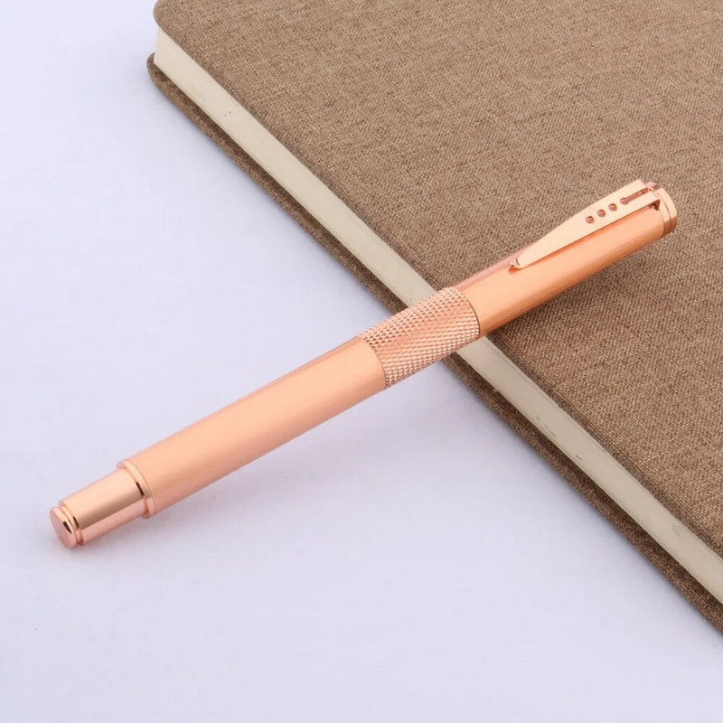 roosa kuldne Rollerball Pen metallist tindipliiats Elegantne Signature armas pliiats Kirjatarbed Kontoritarbed Koolitarbed Kirjutamine