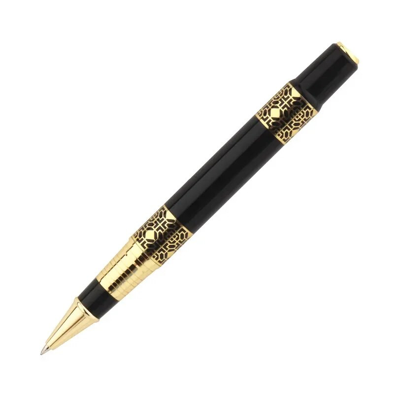 530 Melns Sarkans Krāsa Zeltains grebums Sarkankoka Biznesa biroja Rollerball Pen Skolas piederumi