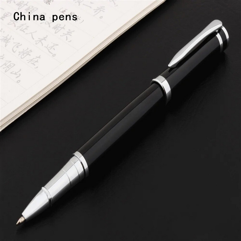 Prabangios kokybės 3035 Raudonas Juodas Sidabras Verslo biuro Vidutinio antgalio Rollerball Pen Naujos Mokyklos mokinių reikmenų rašikliai