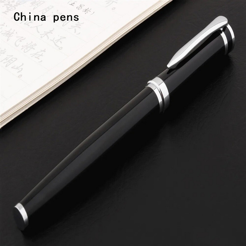 Prabangios kokybės 3035 Raudonas Juodas Sidabras Verslo biuro Vidutinio antgalio Rollerball Pen Naujos Mokyklos mokinių reikmenų rašikliai