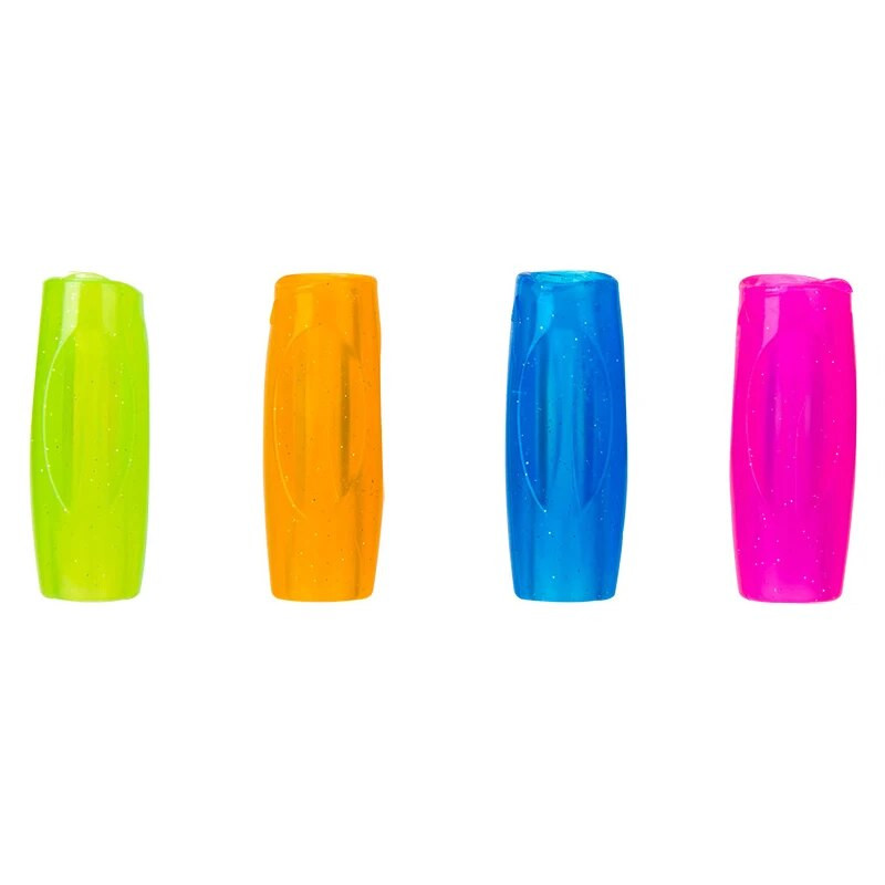 4gab/maisiņš Krāsains silikona pildspalvu turētājs mazuļa rakstīšanas rīka labošanas ierīce Zivju zīmuļa satvēriena rakstīšanas palīglīdzekļa rokturis Kancelejas preces