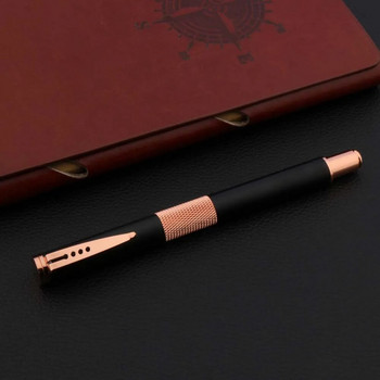 2022 New Arrival Creative Student Rollerball Pens Frosted Black Rose Golden 0,5mm Signature Switzerland Ink Pens Stationery