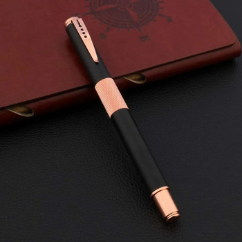 2022 New Arrival Creative Student Rollerball Pens Frosted Black Rose Golden 0,5mm Signature Switzerland Ink Pens Stationery