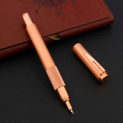 2022. aasta uustulnukate loominguline üliõpilaste rull-pliiats, musta roosiga kuldne 0,5 mm signature Šveitsi tindipliiatsid kirjatarbed