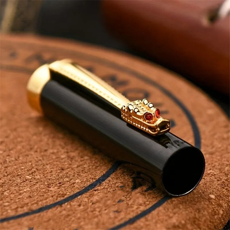 Zilas krāsas zelta grebums sarkankoka biznesa biroja rullīšu pildspalvas skolas piederumi