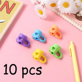 10 vnt Trijų pirštų rašymo koregavimo pieštukų laikiklis Vaikams Mokymosi laikymo įtaisas Koreguojantis rašiklio laikiklis mokykliniai reikmenys