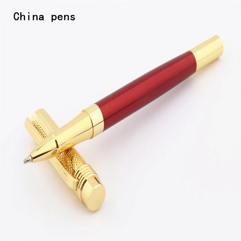 Luksusa augstas kvalitātes 856 Zelts dažādi Skolas piederumi Biznesa birojam Medium Nib Rollerball pildspalva Jaunums mīļotajam dāvanu pildspalva