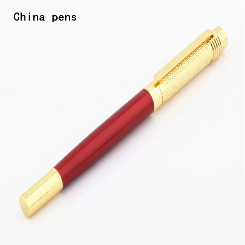Luksusa augstas kvalitātes 856 Zelts dažādi Skolas piederumi Biznesa birojam Medium Nib Rollerball pildspalva Jaunums mīļotajam dāvanu pildspalva