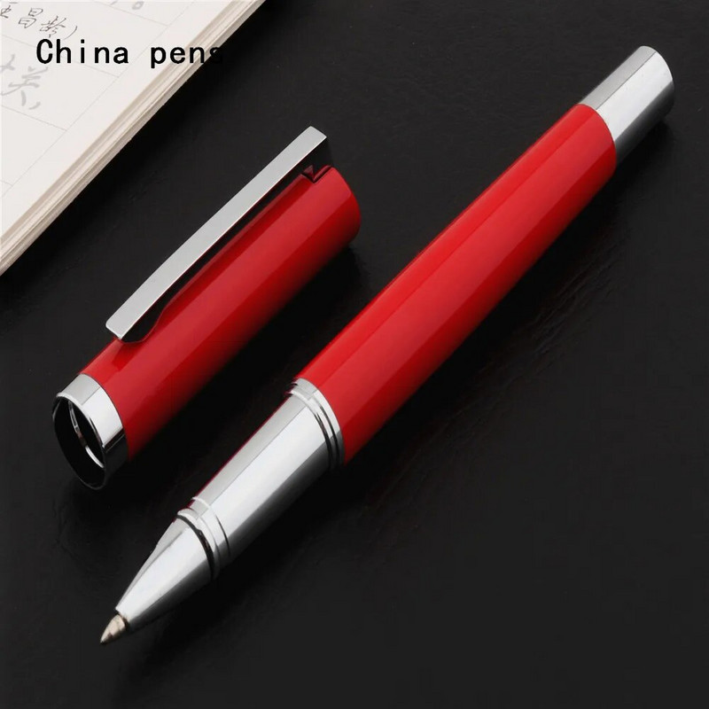 Πολυτελής ποιότητα 022 Κόκκινο Μαύρο Λευκό Χρώμα Επαγγελματικό γραφείο Medium Nib Rollerball Στυλό New School Student Supplies Στυλό